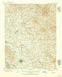 1904 Map of Farmington, 1954 Print