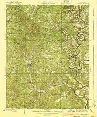 Download a high-resolution, GPS-compatible USGS topo map for Gainesville, MO (1940 edition)