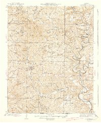 Download a high-resolution, GPS-compatible USGS topo map for Gainesville, MO (1940 edition)
