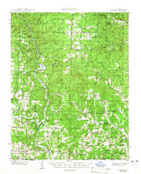 preview thumbnail of historical topo map of Oregon County, MO in 1945