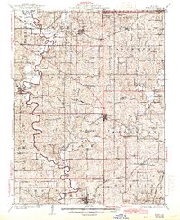 Download a high-resolution, GPS-compatible USGS topo map for Gower, MO (1944 edition)