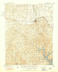 1904 Map of Gravois Mills, MO, 1950 Print