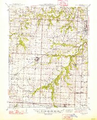 Download a high-resolution, GPS-compatible USGS topo map for Green Ridge, MO (1948 edition)