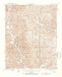 Download a high-resolution, GPS-compatible USGS topo map for Greenville, MO (1954 edition)