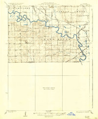 1924 Map of Hale, MO, 1937 Print
