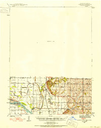1939 Map of Hamburg, 1952 Print