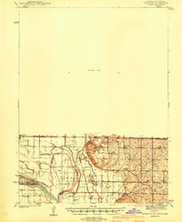 preview thumbnail of historical topo map of Hamburg, IA in 1941