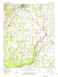 1964 Map of Harviell, MO, 1976 Print