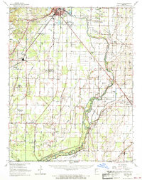 1964 Map of Harviell, MO, 1968 Print