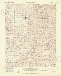 Download a high-resolution, GPS-compatible USGS topo map for Hermitage, MO (1954 edition)
