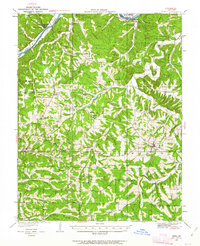 1933 Map of Tuscumbia, MO, 1963 Print
