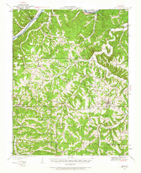 1933 Map of Tuscumbia, MO, 1965 Print