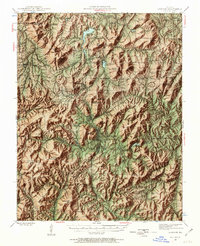 1945 Map of Ironton, MO, 1963 Print