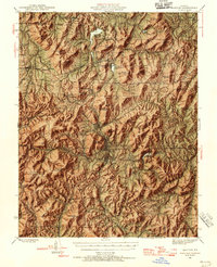 1945 Map of Ironton, MO, 1955 Print