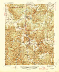 preview thumbnail of historical topo map of Ironton, MO in 1946