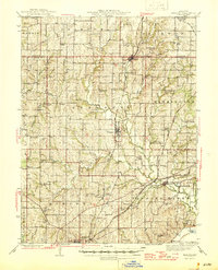 Download a high-resolution, GPS-compatible USGS topo map for Kearney, MO (1945 edition)