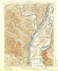 1916 Map of Kimmswick, 1942 Print
