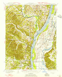 1948 Map of Kimmswick, 1955 Print