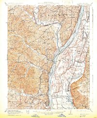 1916 Map of Kimmswick, 1925 Print