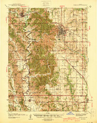 preview thumbnail of historical topo map of Kirksville, MO in 1940