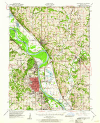 Download a high-resolution, GPS-compatible USGS topo map for Leavenworth, MO (1960 edition)