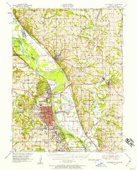 Download a high-resolution, GPS-compatible USGS topo map for Leavenworth, MO (1957 edition)