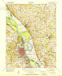 Download a high-resolution, GPS-compatible USGS topo map for Leavenworth, MO (1951 edition)
