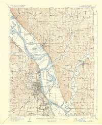 Download a high-resolution, GPS-compatible USGS topo map for Leavenworth, MO (1932 edition)