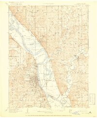 1910 Map of Leavenworth, 1920 Print