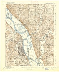 Download a high-resolution, GPS-compatible USGS topo map for Leavenworth, MO (1938 edition)