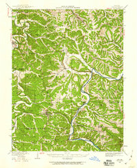 1942 Map of Linn, MO, 1959 Print