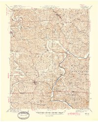 Download a high-resolution, GPS-compatible USGS topo map for Linn, MO (1945 edition)