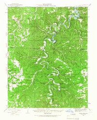 1934 Map of Macks Creek, 1966 Print