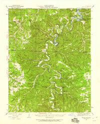 1934 Map of Macks Creek, 1959 Print