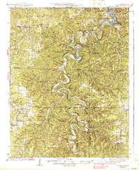 Download a high-resolution, GPS-compatible USGS topo map for Macks Creek, MO (1939 edition)