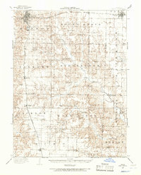 1908 Map of Macon County, MO, 1965 Print