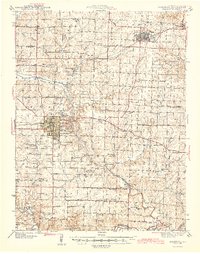 Download a high-resolution, GPS-compatible USGS topo map for Marshall, MO (1944 edition)