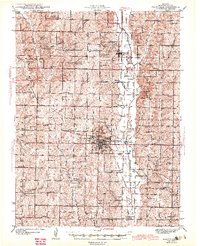 preview thumbnail of historical topo map of Maryville, MO in 1943