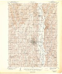 preview thumbnail of historical topo map of Maryville, MO in 1943