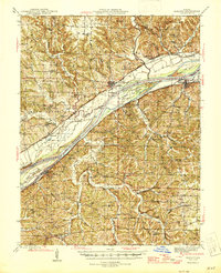 Download a high-resolution, GPS-compatible USGS topo map for Mokane, MO (1945 edition)