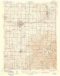 Download a high-resolution, GPS-compatible USGS topo map for Monett, MO (1943 edition)
