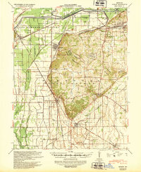 1939 Map of Morley, MO, 1942 Print