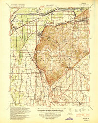 1939 Map of Morley, MO, 1943 Print