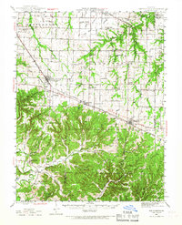 preview thumbnail of historical topo map of New Florence, Montgomery County, MO in 1942