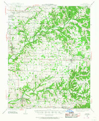 1943 Map of Ozark, MO, 1968 Print