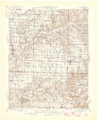 preview thumbnail of historical topo map of Ozark, MO in 1945