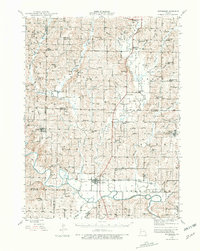 1944 Map of Pattonsburg, MO, 1981 Print