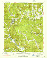 1932 Map of Piedmont, 1955 Print