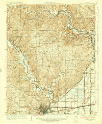 Download a high-resolution, GPS-compatible USGS topo map for Poplar Bluff, MO (1935 edition)