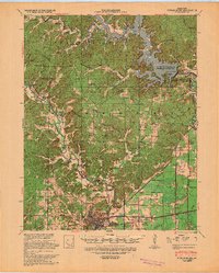 1939 Map of Poplar Bluff, MO, 1949 Print